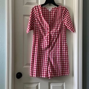 Gingham romper. Size 2.
